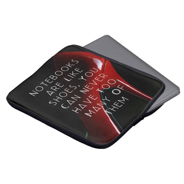 Capa Para Notebook Notebooks Red Heels são como calçados (Frente Topo)