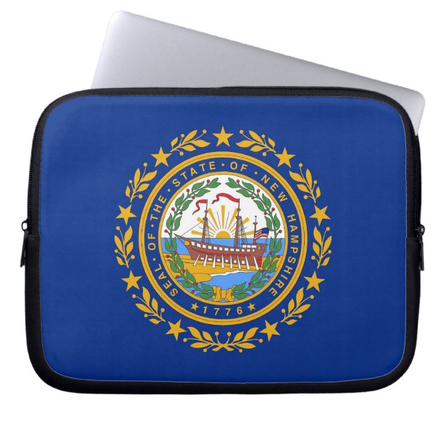 Capa Para Notebook Nova Hampshire State Flag Bolsa de laptop (Frente)