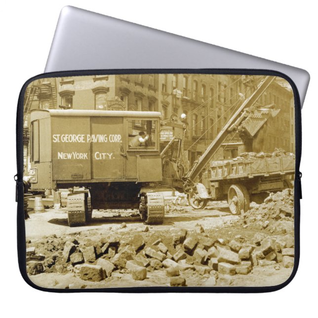 Capa Para Notebook Nova Iorque Construction Crane 1920, Noroeste (Frente)