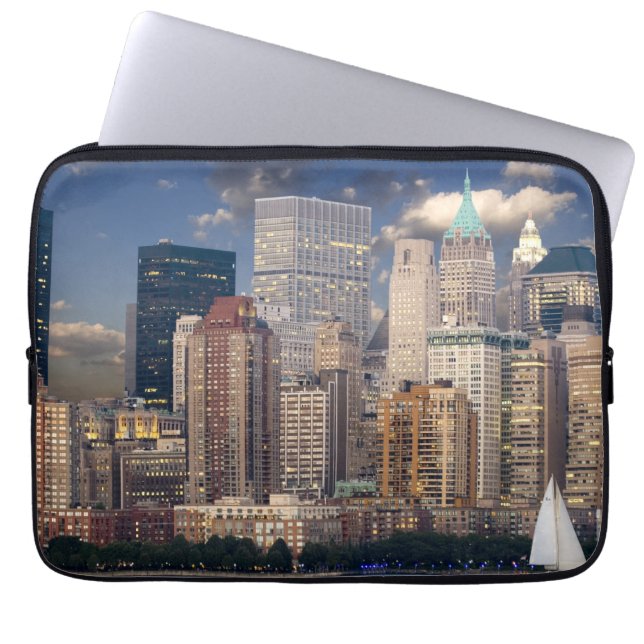 Capa Para Notebook Nova Iorque Skyline Manhattan Hudson (Frente)