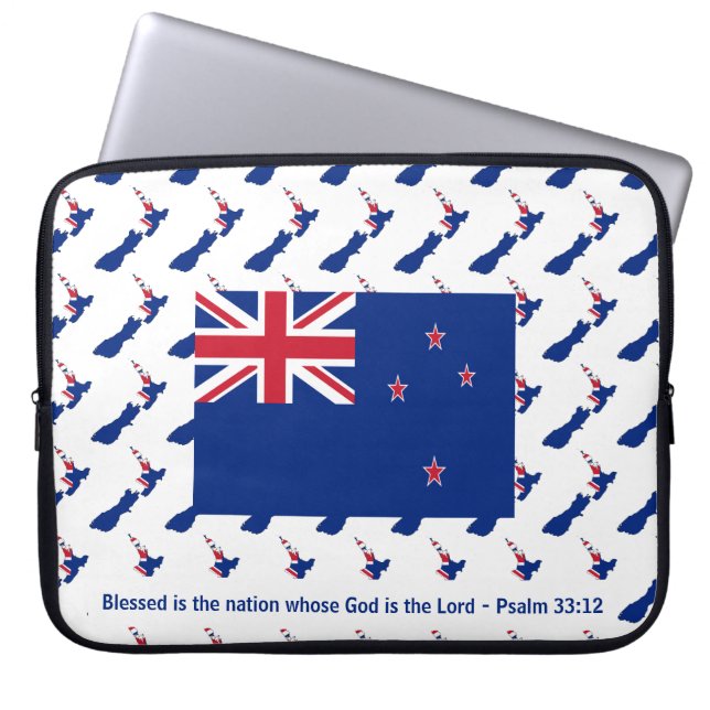 Capa Para Notebook NOVA ZEALAND AOTEAROA Abençoada Nação Psa 33 Lapto (Frente)