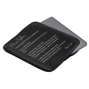 Capa Para Notebook Novo Poema Inspiracional de Início Limpo