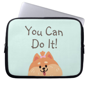 Capa Para Notebook Nunca desista e fofo bonito