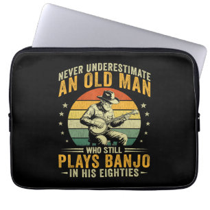 Capa Para Notebook Nunca Subestime Um Velho Homem Toca Banjo