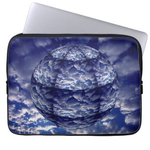 Capa Para Notebook Nuvem abstrata esfera 3D
