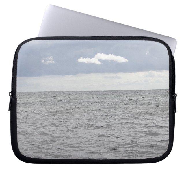 Capa Para Notebook Nuvens bonito e marítimas (Frente)