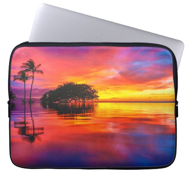 Capa Para Notebook Nuvens majestosas & reflexão (Frente)