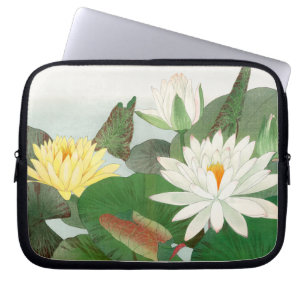 Capa Para Notebook Nymphaea lotus, xilogravura japonesa, 1917