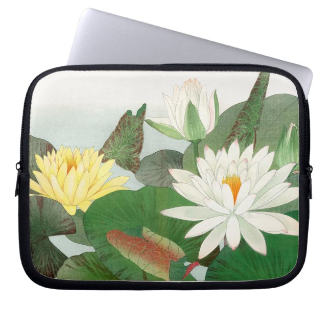 Capa Para Notebook Nymphaea lotus, xilogravura japonesa, 1917 (Frente)