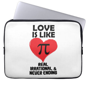 Capa Para Notebook O amor é como Pi Real Irracional e Nunca Acabar