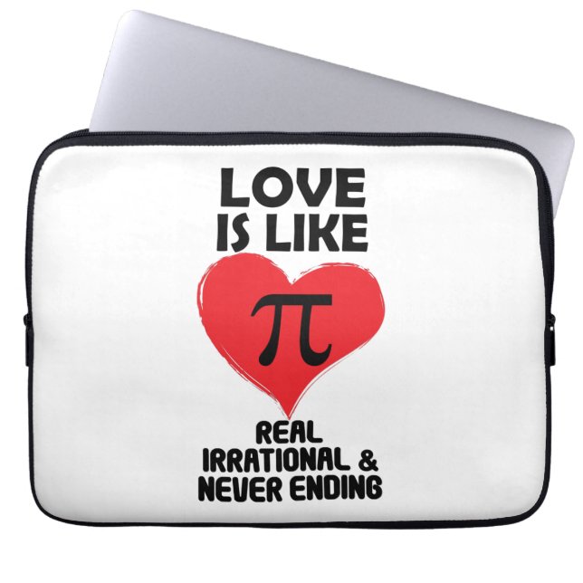 Capa Para Notebook O amor é como Pi Real Irracional e Nunca Acabar (Frente)