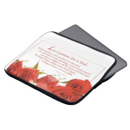 Capa Para Notebook O Amor é Rosa Vermelha Paciente