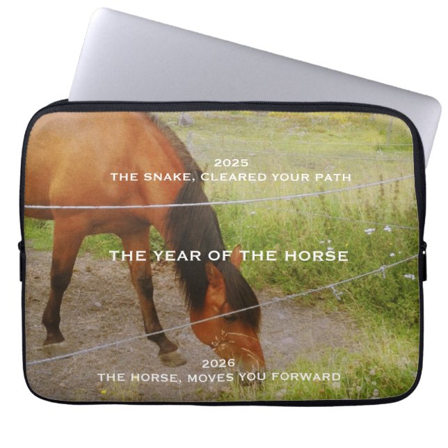Capa Para Notebook O ano do Cavalo, cotação de 2026  (Frente)