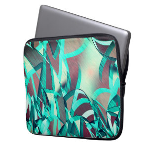 Capa Para Notebook O azul ou o ciano listra a vermelho, com gotejamen