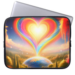 Capa Para Notebook O Balão de Amor por Toda a Terra Bolsa de Eletrôni