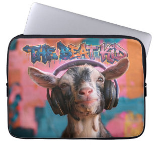 Capa Para Notebook O Beat Kid - DJ Bode Gaiteiro com Fones de Ouvido