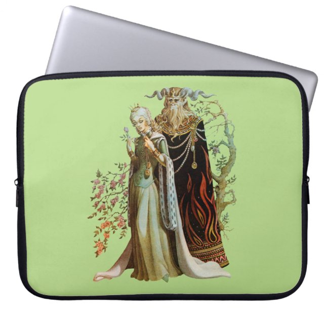 Capa Para Notebook O Bela e a Fera (Frente)