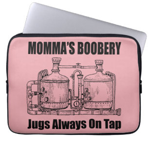 Capa Para Notebook O "Boobery Jugs" da mamã sempre na torneira