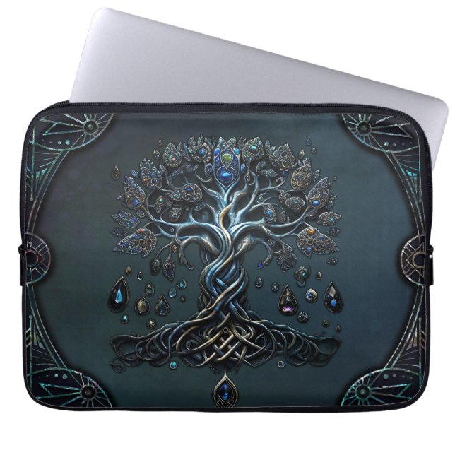 Capa Para Notebook O brilho da árvore da vida as joias da alma (Frente)