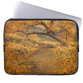Capa Para Notebook O Caminho Dourado Inspirado em Klimt