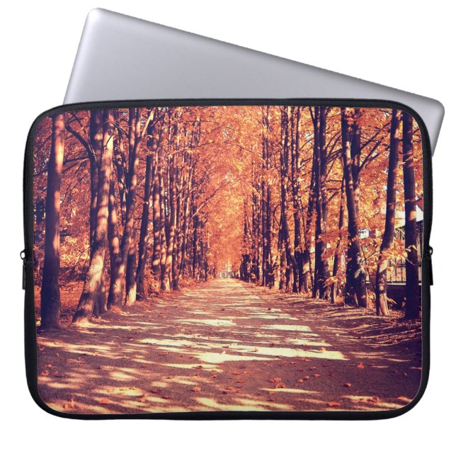 Capa Para Notebook O caminho na floresta do outono (Frente)