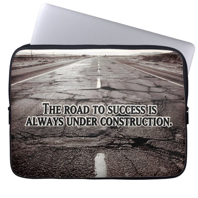 Capa Para Notebook "O caminho para o sucesso" Citação Inspiracional (Frente)