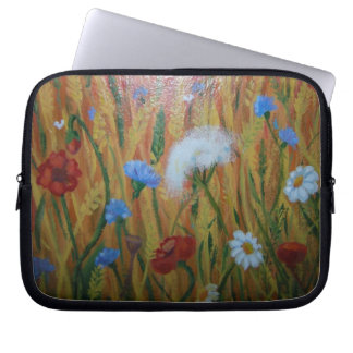 Capa Para Notebook O campo floresce a bolsa de laptop do neopreno 10