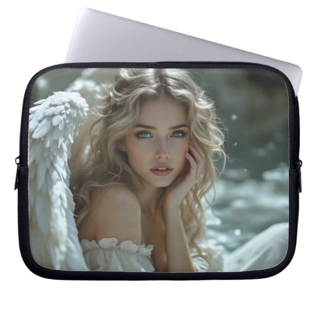 Capa Para Notebook O Céu em Seus Olhos: Anjo da Maravilha Silenciosa (Frente)