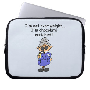 Capa Para Notebook O chocolate enriqueceu o humor