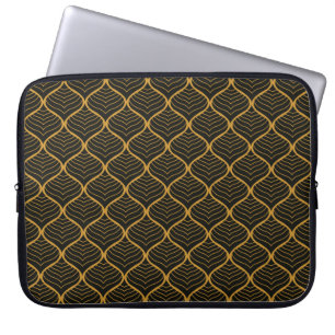 Capa Para Notebook O Clássico Deixa O Padrão De Arte Deco Sem Olhos.