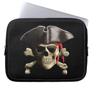 Capa Para Notebook O crânio alegre do pirata de Roger