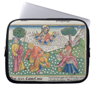 Capa Para Notebook O deus 13-22 do êxodo 16 fornece codorniz e maná