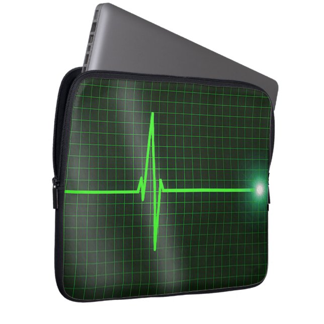 Capa Para Notebook O electrocardiograma acena a bolsa de laptop (Frente Esquerda)
