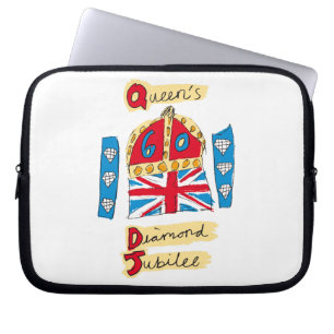 Capa Para Notebook O emblema do jubileu de diamante da rainha