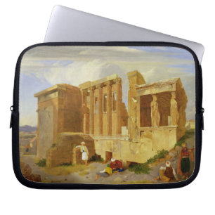 Capa Para Notebook O Erechtheum, Atenas, com figuras no Foregr
