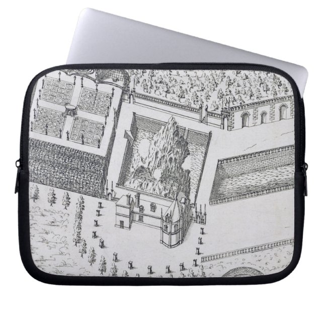 Capa Para Notebook O eremitério e o Maison Blanc no castelo (Frente)