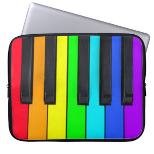 Capa Para Notebook O espectro colore o teclado de piano