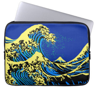 Capa Para Notebook O Excelente Hokusai Wave em estilo de arte Pop