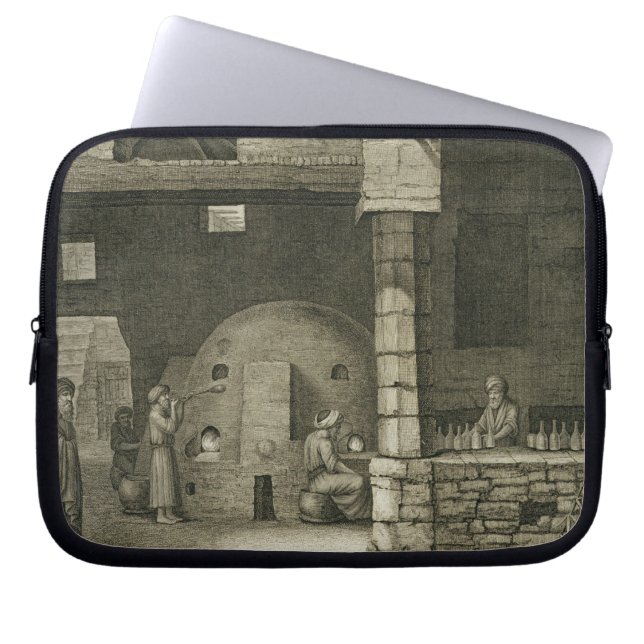 Capa Para Notebook O fabricante da garrafa de vidro, das artes do (Frente)