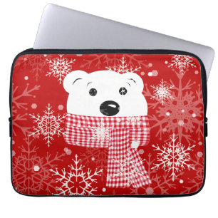 Capa Para Notebook O focinho de um urso polar, Natal