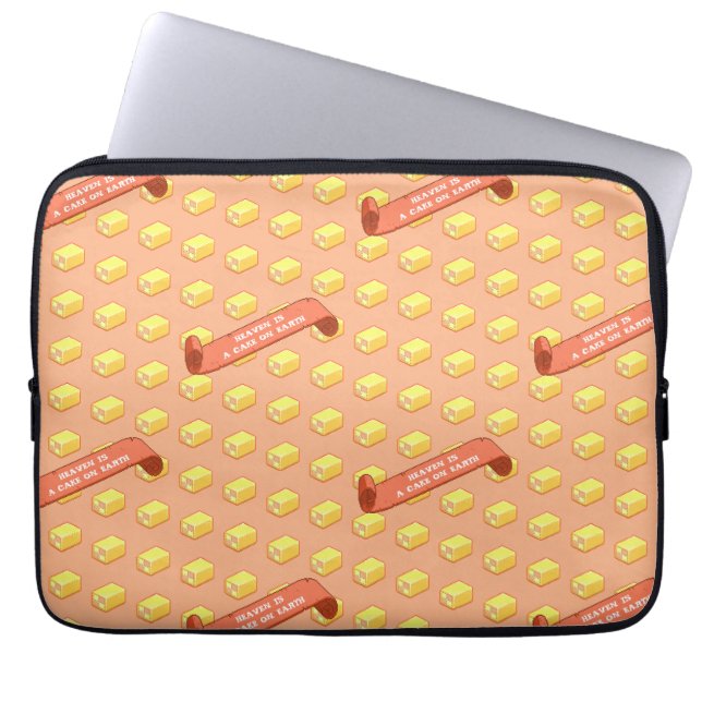 Capa Para Notebook O Funny Battenberg Heaven É Um Bolo Na Terra (Frente)