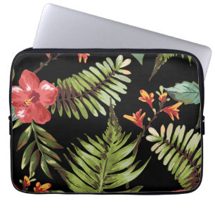 Capa Para Notebook O hibiscus tropical floresce a bolsa de laptop
