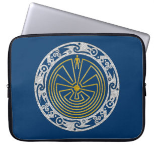 Capa Para Notebook O Homem no Maze - Ouro de ornamento prata