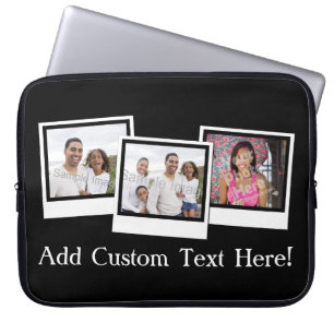 Capa Para Notebook O instantâneo 3-Photo personalizado molda a cor