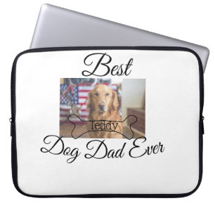 Capa Para Notebook O melhor Pai de cachorro jamais adicionou o nome d