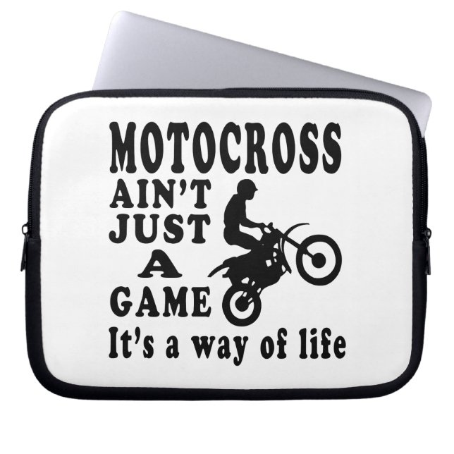 Capa Para Notebook O motocross não é apenas um jogo que é um modo de (Frente)
