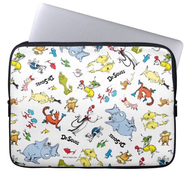 Capa Para Notebook O Mundo do Dr. Seuss Pattern (Frente)