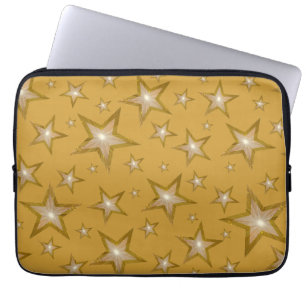 Capa Para Notebook O "ouro" Stars a bolsa de laptop 13" do neopreno