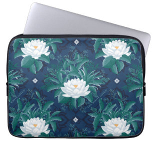 Capa Para Notebook O Padrão do Lotus Midnight White