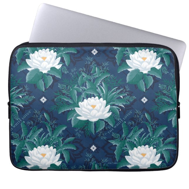 Capa Para Notebook O Padrão do Lotus Midnight White (Frente)